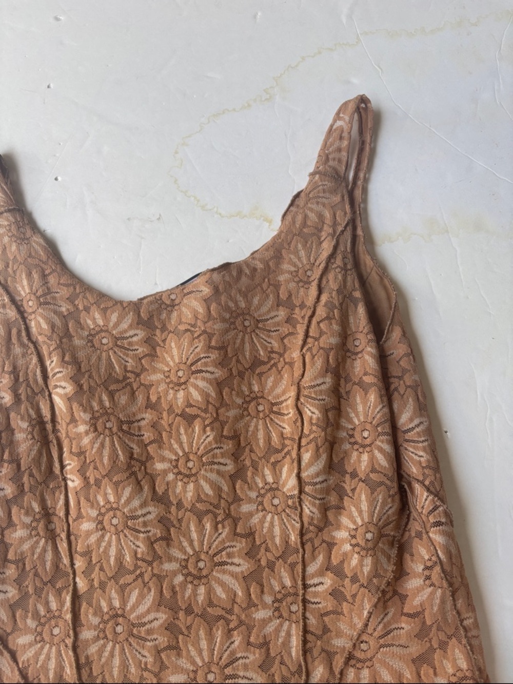 Vintage 90’s Nicole Miller Lace Corset Tank Top Brown Iconic Baddie Y2K Bustier - Picture 13 of 17